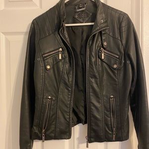 3/$25 Black leather Jacket